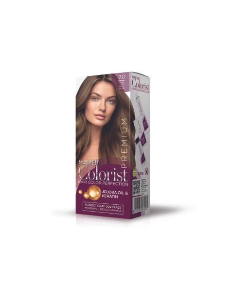Master colorist Premium Yarı Kit Set Saç Boyası 7.0 Kumral ürün görseli 1