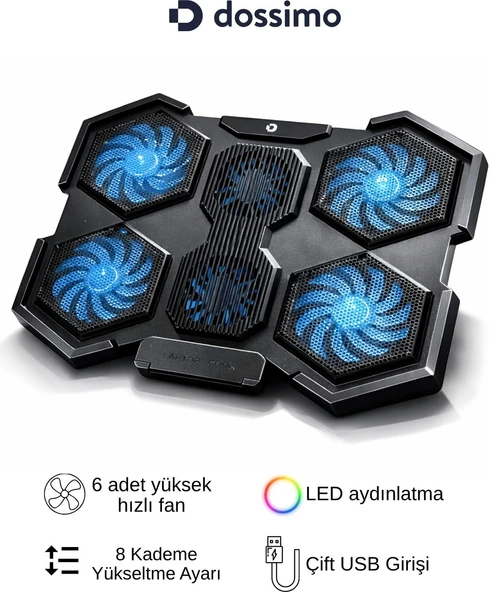 Dossimo Nitro S21 Notebook Soğutucu Stand - Resim 2
