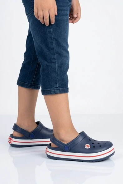 Ayakmod Lacivert Eva Hafif Unisex Çocuk Sabo Terlik 214 F ürün görseli 1