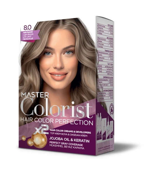 Master Colorist Hair Color Perfection Set Saç Boyası 8.0 Açık Kumral ürün görseli 1