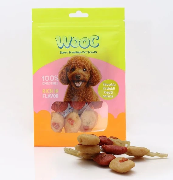 Wooc Tavuklu Ördekli Beyti Sarma Köpek Ödülü 75 gr ürün görseli 1
