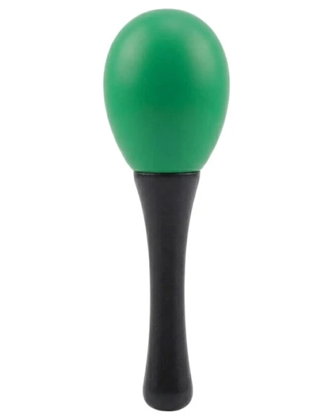 Temel Plastik Marakas Ritim Aleti Yeşil 13 cm BY11-9 ürün görseli 1