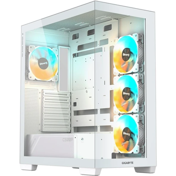Gigabyte C500 Panoramic Stealth Ice Glass Usb 3.0 Type-c Beyaz Atx Mid Tower Kasa ürün görseli 1