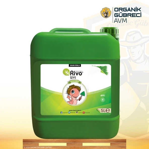 Rivo Sıvı Solucan Gübresi ( 5 Litrelik bidonda) ürün görseli 1