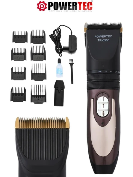 Powertec TR-6500 Şarjlı Saç Sakal Tıraş Makinesi ürün görseli 1