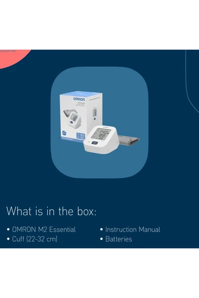 Omron M2 Essential Basic HEM-7188-E Koldan Ölçer Hafızalı Tansiyon Aleti - Resim 4