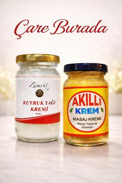 Akıllı Krem 100 Ml + Kuyruk Yağlı Masaj Kremi 100 Ml ürün görseli 1