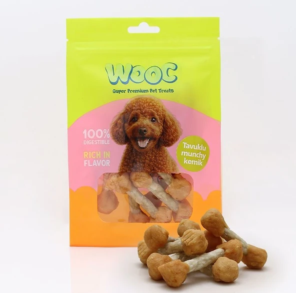 Wooc Tavuklu Munchy Kemİk Köpek Ödülü 75 gr ürün görseli 1