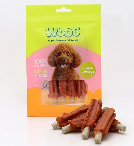 Wooc Tavşan Kaburga Köpek Ödülü 75 gr ürün görseli 1