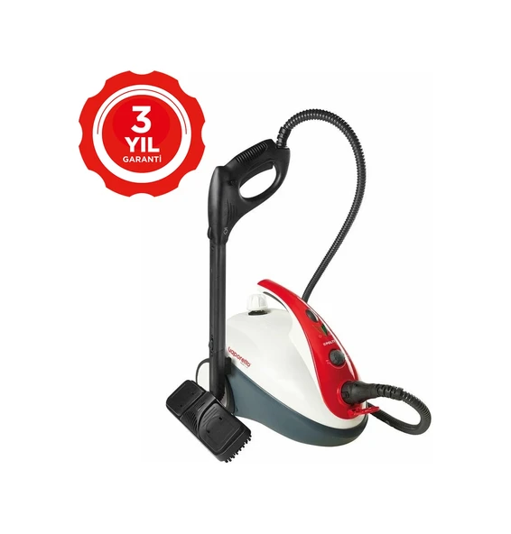 Polti Vaporetto Smart 30 R Yatay Buharlı Temizlik Makinesi Kırmızı ürün görseli 1
