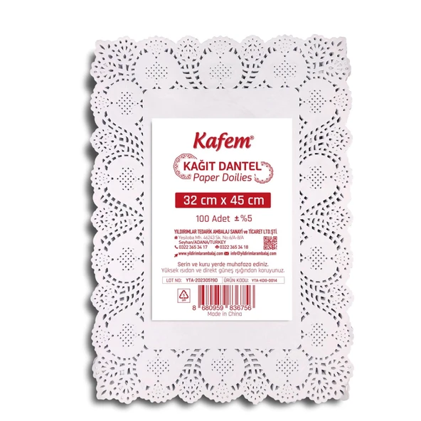 32x45 cm Dantel Kağıt 100 Adet ürün görseli 1