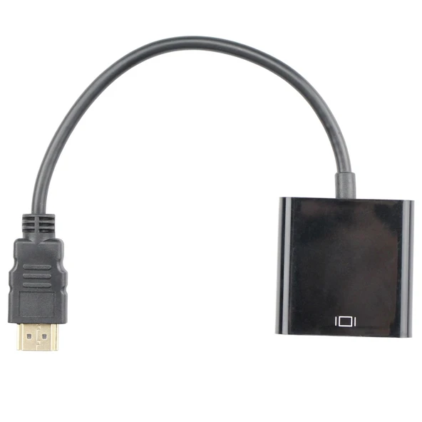Siyah Hdmi Erkek To Vga Dişi Dönüştürücü Cg591-B-0.15 ürün görseli 1