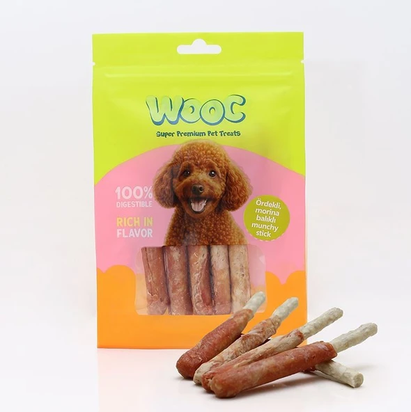 Wooc Ördekli Morina Balıklı Munchy Köpek Ödülü 75 gr ürün görseli 1