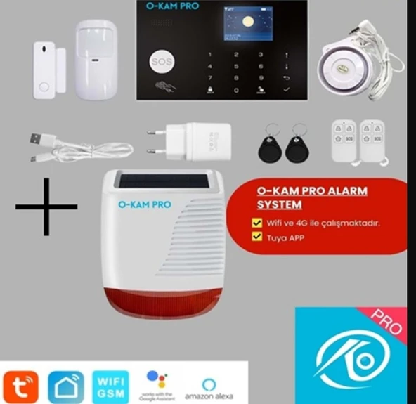 O-Kam 3030 Tuya App 4G Wi-fi Alarm Seti ürün görseli 1