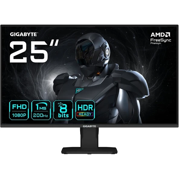 GIGABYTE GS25F2 24.5¨ 1920x1080 200Hz 1ms SS IPS HDMI DP HDR10 Gaming Monitö ürün görseli 1