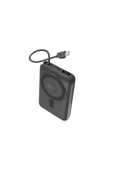 Ttec ReCharger M LCD 10.000mAh MagSafe Uyumlu PD 20W USB-C Dahili Kablolu Stantlı Taşınabilir Hızlı ürün görseli 1