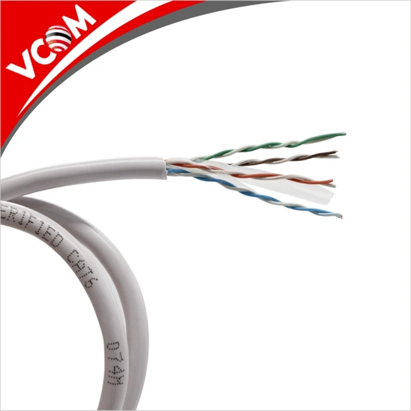 Utp Cat6 0.57 Cca 305 Metre Gri Kablo Nc614-305 ürün görseli 1