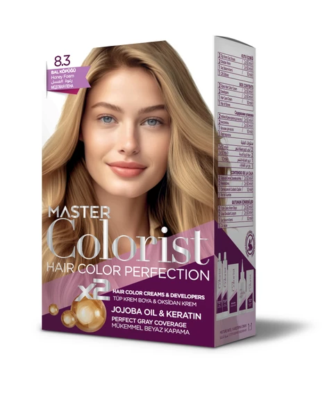 Master colorist Hair Color Perfection Set Saç Boyası 8.3 Bal Köpüğü ürün görseli 1