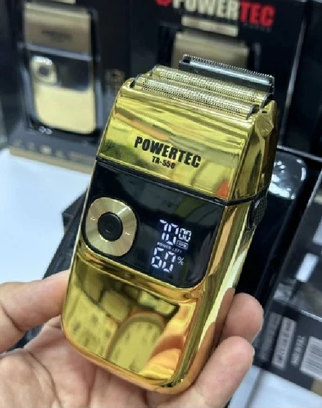 Powertec Tr-550 Şarjlı Günlük Sakal Sinekkaydı Tıraş Hassas Düzeltici Döner Başlık ürün görseli 1