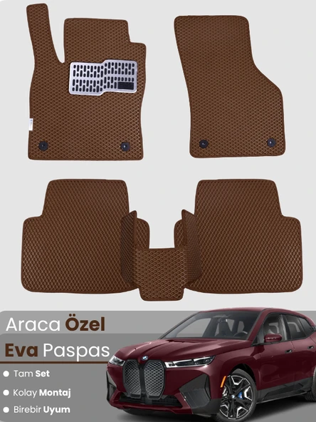 BMW İX40 (2022-2025) Uyumlu EVA Paspas Tam Set–Araca Özel,Su Geçirmez,Hızlı ve Kolay Montaj ürün görseli 1