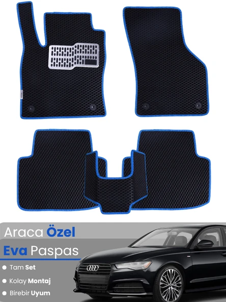 AUDİ A6 (2012-2018) Uyumlu EVA Paspas Tam Set–Araca Özel,Su Geçirmez,Hızlı ve Kolay Montaj ürün görseli 1