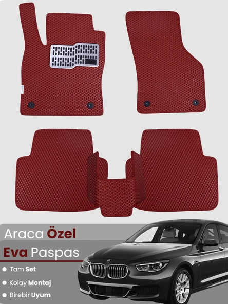 BMW 5 SERİSİ F10 SEDAN (2010-2017) Uyumlu EVA Paspas Tam Set–Araca Özel,Su Geçirmez ürün görseli 1