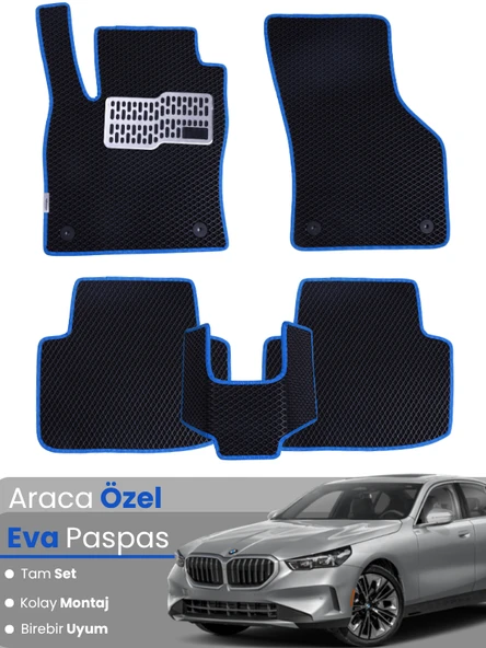 BMW 5 SERİSİ G30 SEDAN (2017-2025) Uyumlu EVA Paspas Tam Set–Araca Özel,Su Geçirmez ürün görseli 1
