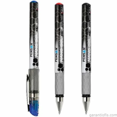 Pensan Nano Gel Roller Kalem 0,7 mm 3'lü set (siyah-mavi-kırmızı) ürün görseli 1