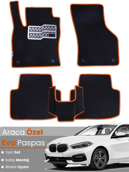 BMW 1 SERİSİ F40 (2019-2025) Uyumlu EVA Paspas Tam Set–Araca Özel,Su Geçirmez,Kolay Montaj ürün görseli 1