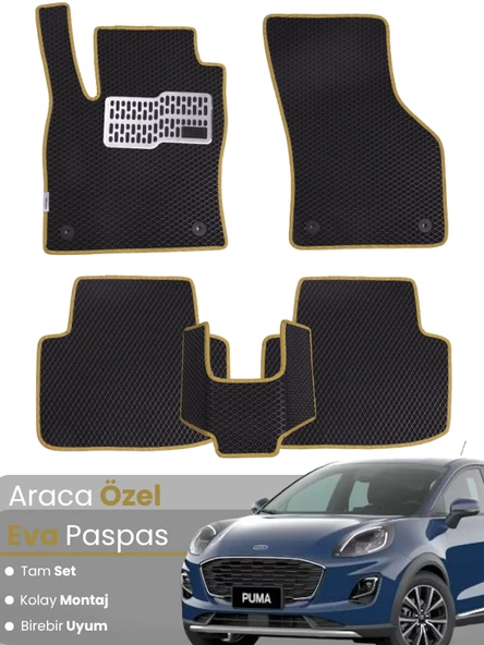 Ford Puma (2020-2024) Uyumlu EVA Paspas Tam Set – Birebir Uyum,Araca Özel Tasarım,Kolay Montaj ürün görseli 1
