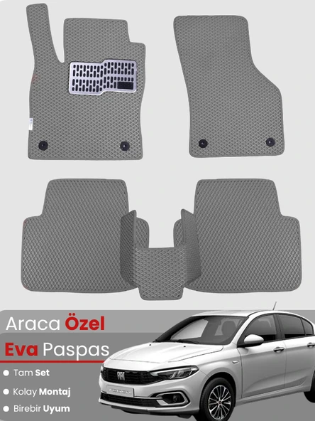Fiat Egea (2015-2025) Uyumlu EVA Paspas Tam Set – Birebir Uyum, Araca Özel Tasarım,Kolay Montaj ürün görseli 1