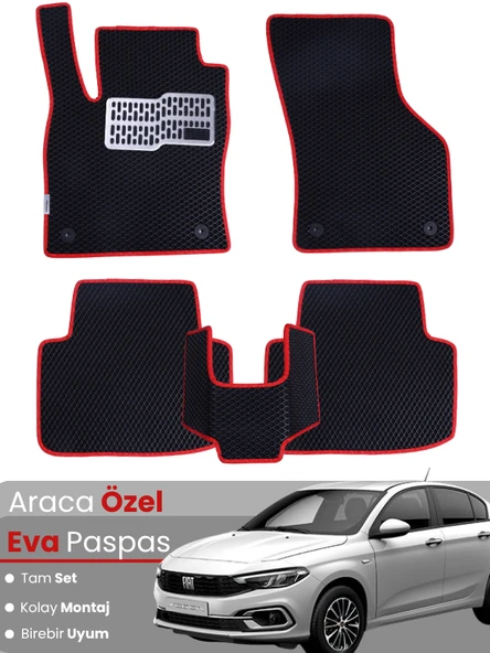 Fiat Egea (2015-2025) Uyumlu EVA Paspas Tam Set – Birebir Uyum, Araca Özel Tasarım,Kolay Montaj ürün görseli 1