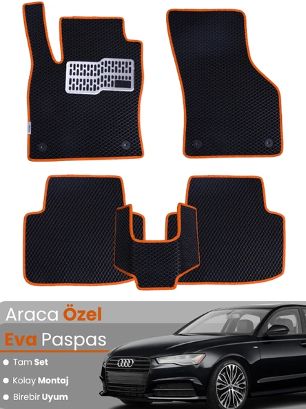 AUDİ A6 (2012-2018) Uyumlu EVA Paspas Tam Set–Araca Özel,Su Geçirmez,Hızlı ve Kolay Montaj ürün görseli 1