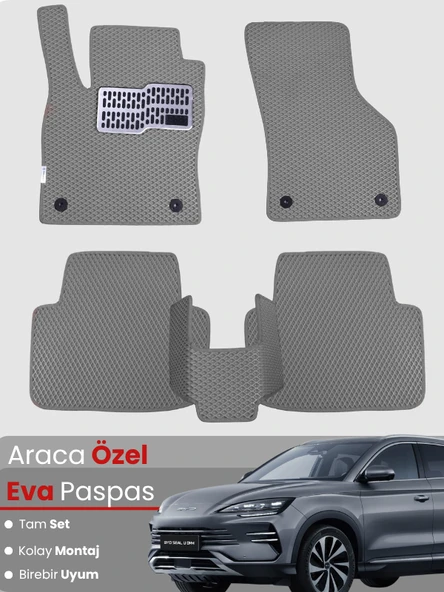 Byd Seal U Dm-i Uyumlu EVA Paspas Tam Set – Araca Özel Tasarım, Su Geçirmez, Hızlı ve Kolay Montaj ürün görseli 1