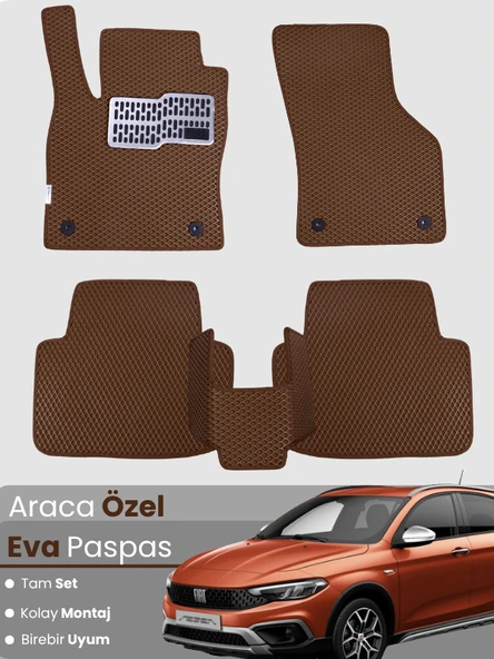 Fiat Egea Cross,Hatchback Uyumlu EVA Paspas Tam Set – Birebir Uyum, Araca Özel Tasarım,Kolay Montaj ürün görseli 1