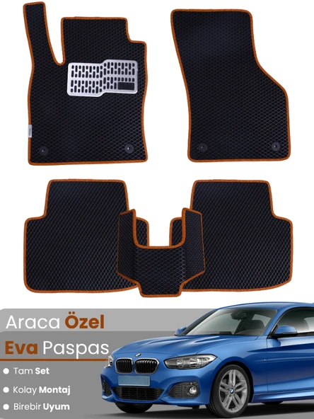 BMW 1 SERİSİ F20 (2017) Uyumlu EVA Paspas Tam Set–Araca Özel,Su Geçirmez,Kolay Montaj ürün görseli 1