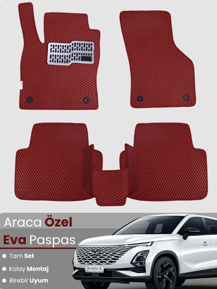 Chery Omada 5 Uyumlu EVA Paspas Tam Set – Birebir Uyum, Araca Özel Tasarım,Hızlı ve Kolay Montaj ürün görseli 1