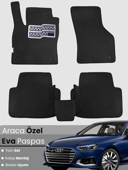 AUDİ A4 SEDAN (2016-2024) Uyumlu EVA Paspas Tam Set–Araca Özel,Su Geçirmez,Kolay Montaj ürün görseli 1
