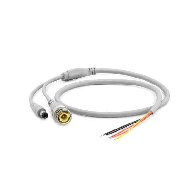 Power Jak Kablo Dc + Bnc 60Cm Beyaz HDX5530 ürün görseli 1