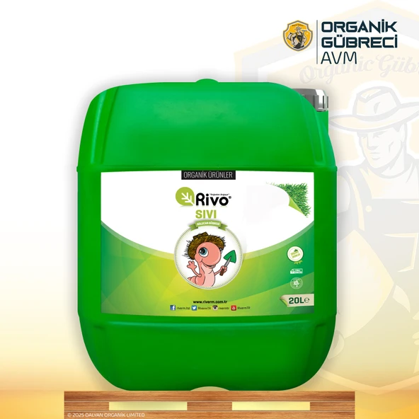 Rivo Sıvı Solucan Gübresi (20 Litrelik Bidonda) ürün görseli 1