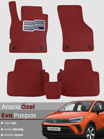 Opel Crossland (2020-2025) Uyumlu EVA Paspas Tam Set – Birebir Uyum,Su Geçirmez,Hızlı Montaj ürün görseli 1