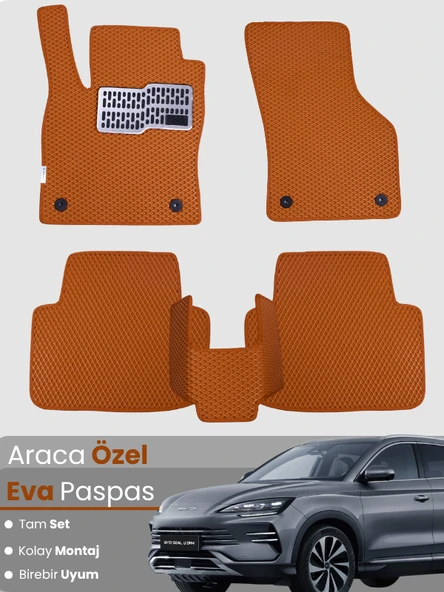 Byd Seal U Dm-i Uyumlu EVA Paspas Tam Set – Araca Özel Tasarım, Su Geçirmez, Hızlı ve Kolay Montaj ürün görseli 1