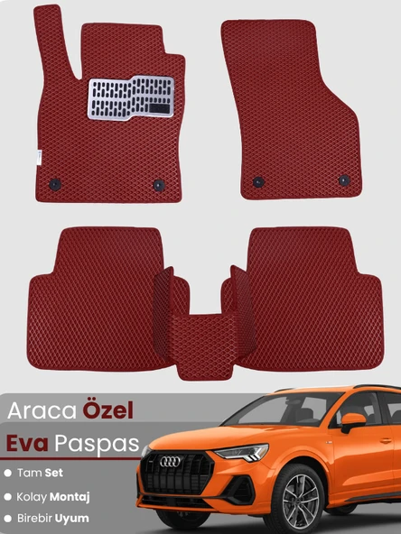 AUDİ Q3 (2018-2025) Uyumlu EVA Paspas Tam Set–Araca Özel,Su Geçirmez,Hızlı ve Kolay Montaj ürün görseli 1