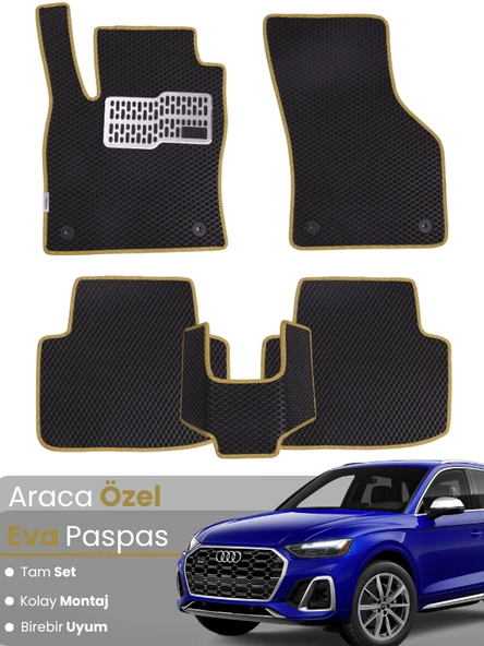AUDİ Q5 (2017-2025) Uyumlu EVA Paspas Tam Set–Araca Özel,Su Geçirmez,Hızlı ve Kolay Montaj ürün görseli 1