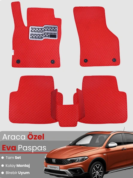 Fiat Egea Cross,Hatchback Uyumlu EVA Paspas Tam Set – Birebir Uyum, Araca Özel Tasarım,Kolay Montaj ürün görseli 1