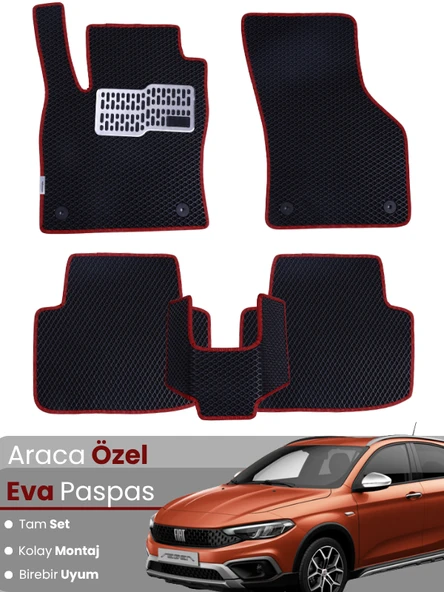 Fiat Egea Cross,Hatchback Uyumlu EVA Paspas Tam Set – Birebir Uyum, Araca Özel Tasarım,Kolay Montaj ürün görseli 1