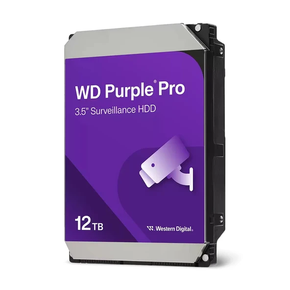 WD PURPLE 12TB 7200RPM 256MB SATA3 6Gbit/sn WD121PURP NAS HDD RESMİ DİSTİ GARANTİLİ ürün görseli 1