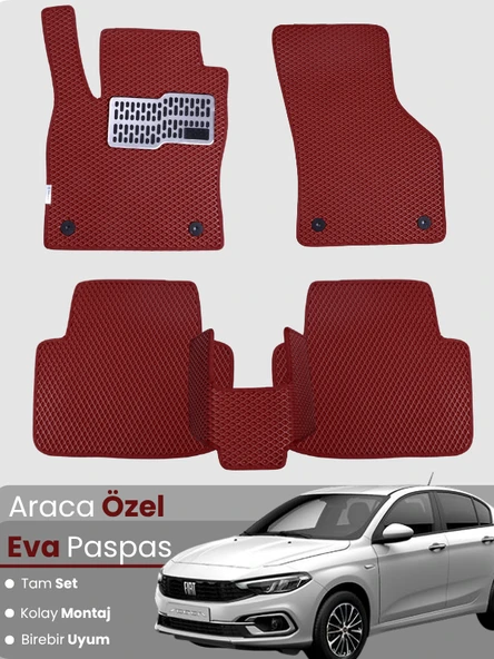Fiat Egea (2015-2025) Uyumlu EVA Paspas Tam Set – Birebir Uyum, Araca Özel Tasarım,Kolay Montaj ürün görseli 1