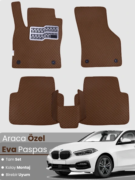 BMW 1 SERİSİ F40 (2019-2025) Uyumlu EVA Paspas Tam Set–Araca Özel,Su Geçirmez,Kolay Montaj ürün görseli 1
