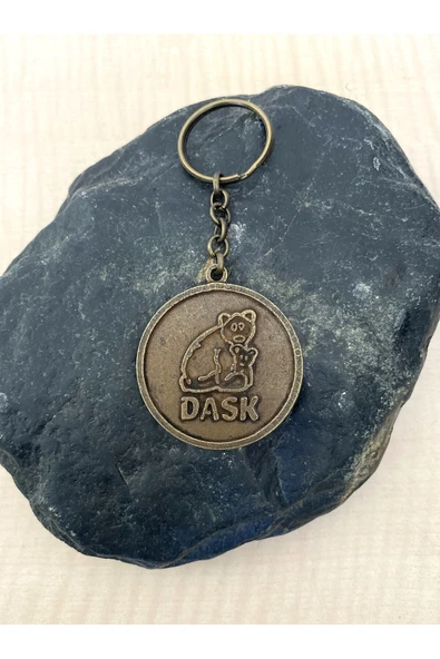 SANAT TACİRİ VİNTAGE DASK YAZILI ANAHTARLIK ürün görseli 1